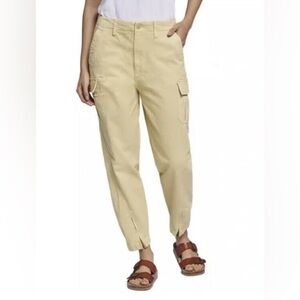 Current/Elliott Yellow Cargo Pants Relaxed Fit